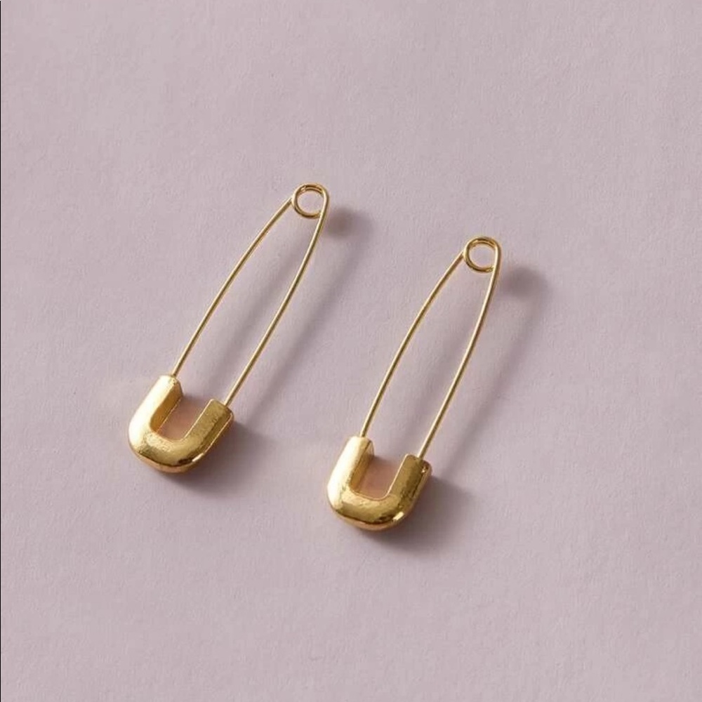 Safety Pin Earrings - Picture 3 of 4